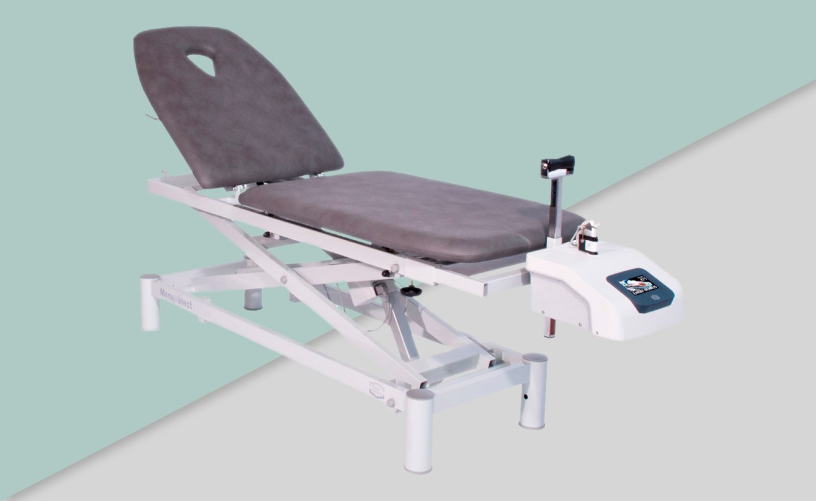 Стол для проведения сухого вытяжения позвоночника (тракции) Manuxelect Traction с регулировкой высоты и подвижной ножной секцией