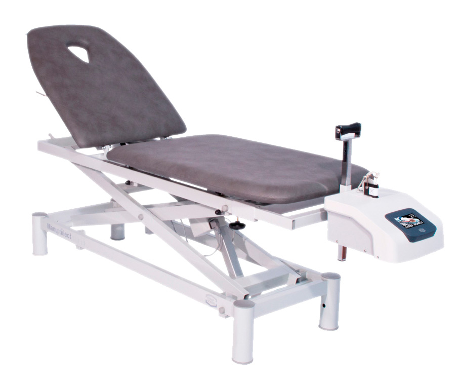 Стол для вытяжения позвоночника Manuxelec с электрической регулировкой высоты и подвижной ножной секцией
