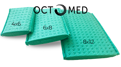 Прокладки для электротерапии зеленые 4х6 см, 6х8 см, 8х12 см