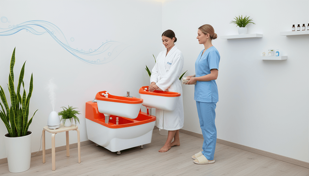 Ванна четырехкамерная для контрастных и гальванических процедур Тасман (Техномекс)