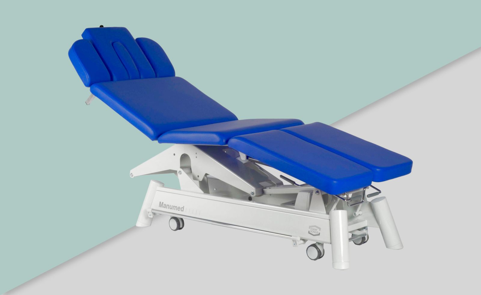 Профессиональный массажный стол с электрической регулировкой высоты и секций Manumed Osteo